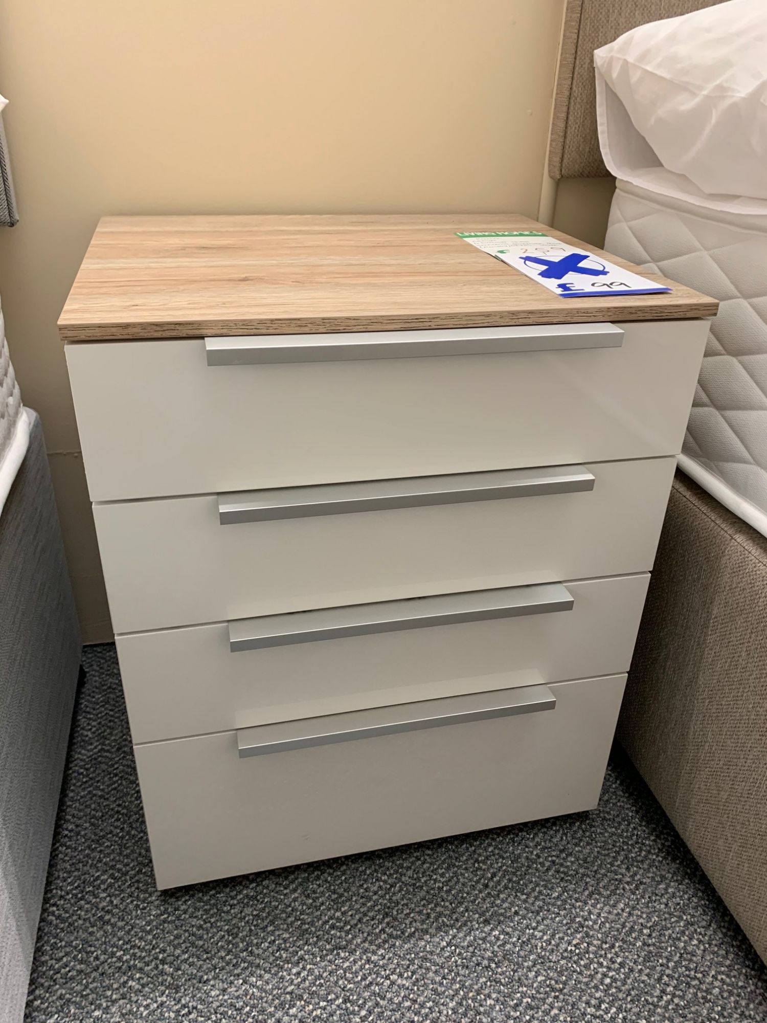 Clearance Rauch Zenaya 4 Drawer Bedside Chest Bedroom