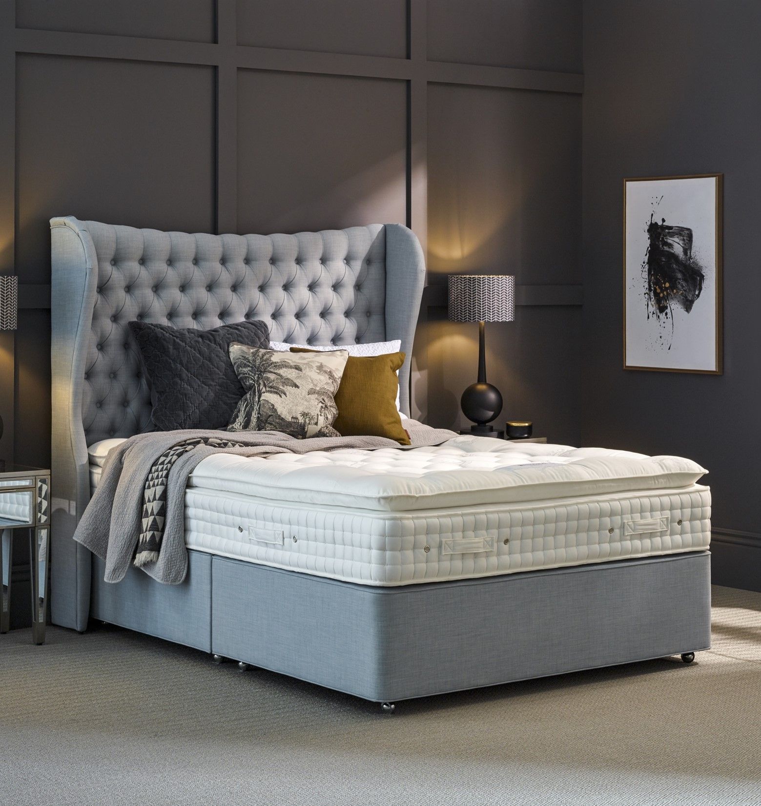 Hypnos Melody Divan Beds Living Homes Hypnos Andante Pillow Top Mattress