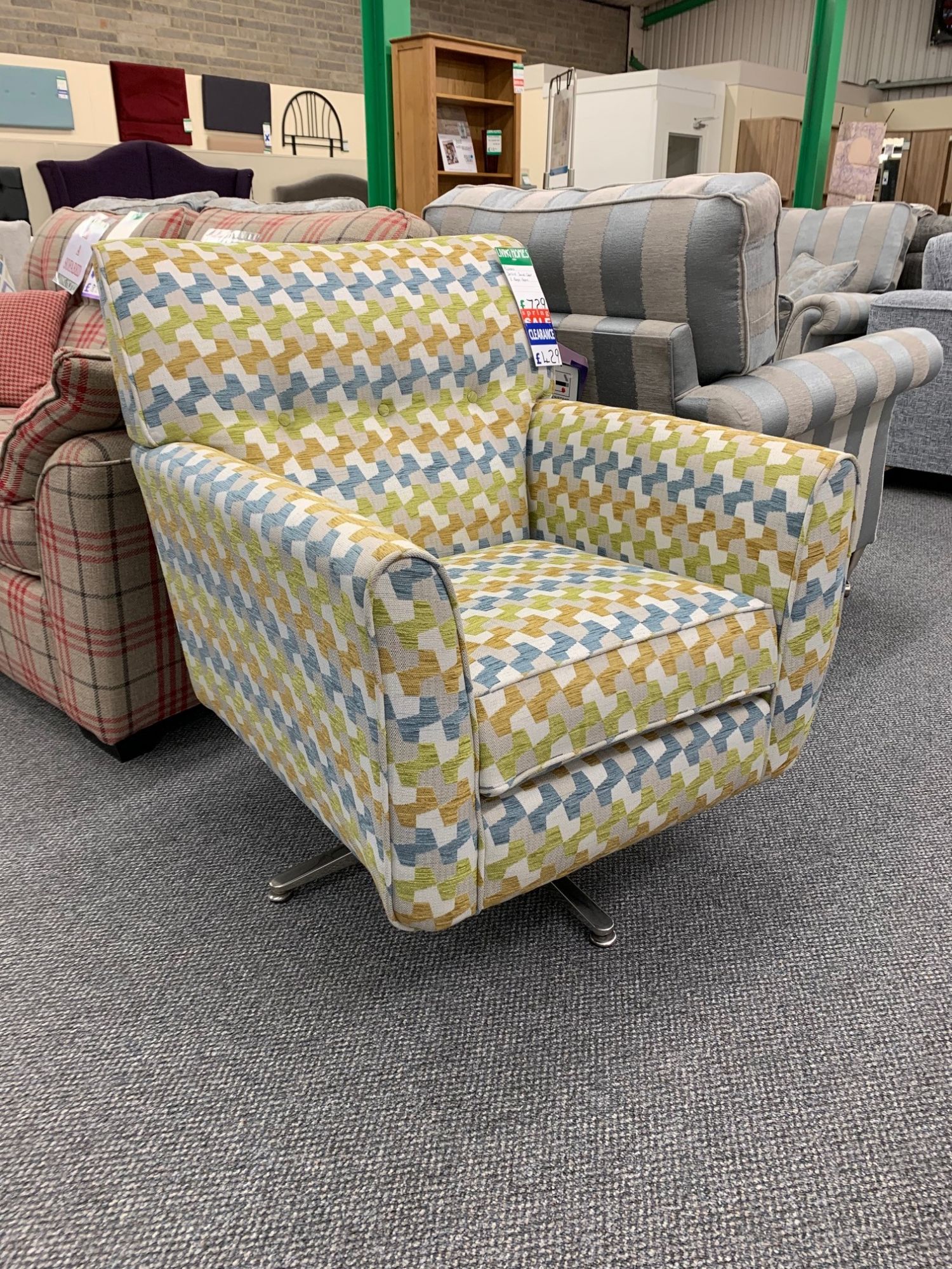 Clearance Alstons Spitfire Swivel Chair Chairs, Recliners