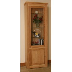 Andrena Elements Medium Glazed Bookcase with Door
