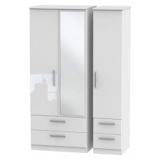 Welcome Infinity Triple 2 Drawer Mirror + Drawer Robe