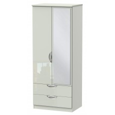 Welcome Cambridge 2ft 6in 2 Drawer Mirror Robe