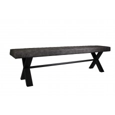 Forest/Fossil Large Upholstered Bench