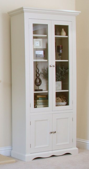Andrena Barley Wide Glazed Bookcase