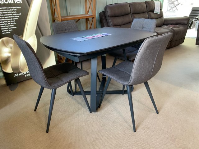 Clearance - Reflex Extending Dining Table & 4 Chairs