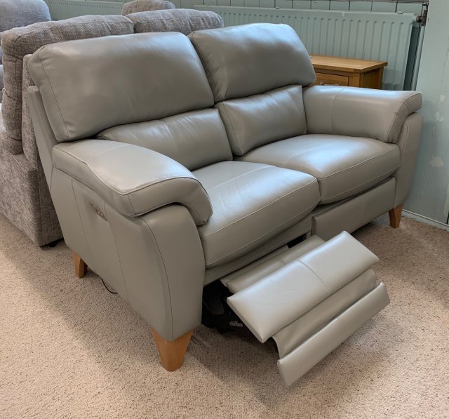 Clearance - Ashwood Huxley 2 Seater Motion Lounger Sofa in Leather
