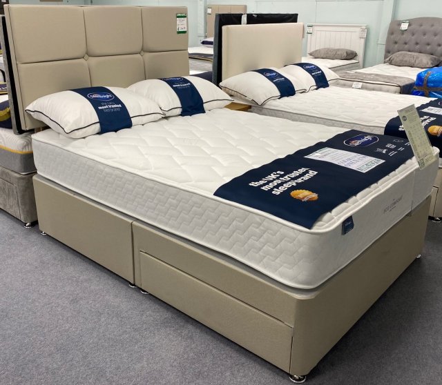 Clearance - Silentnight Cerise Eco 135cm Double 2 Drawer Set + HB