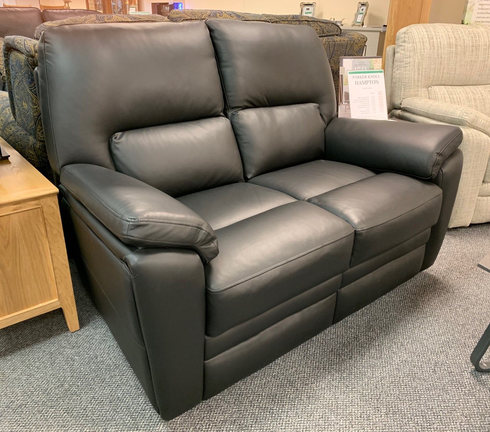 2 Seater Fixed Sofa In Leather Sofas, Leather Couch Clearance