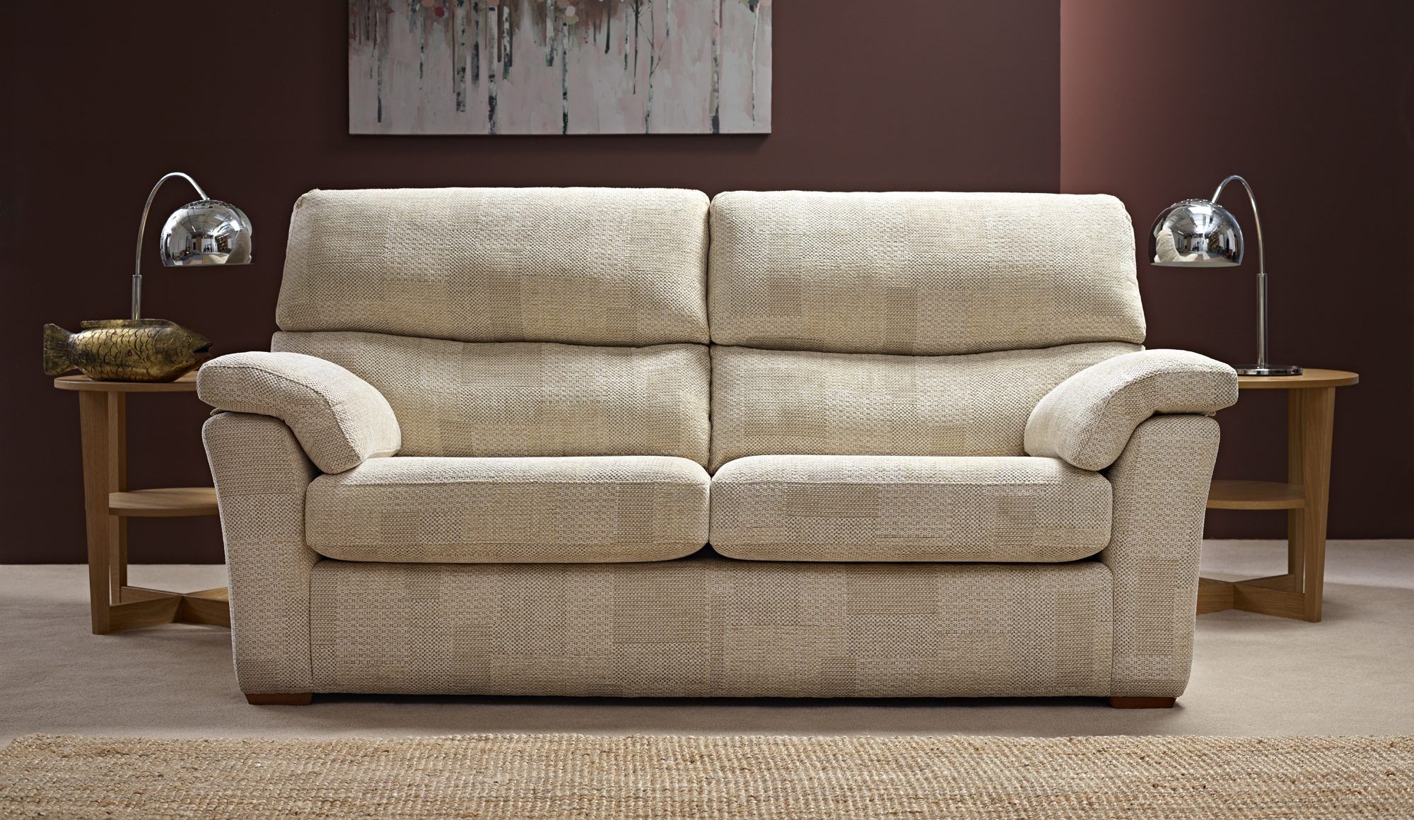 Ashwood Designs Ashwood Hamilton Fixed 3 Seater Sofa Medium Sofas