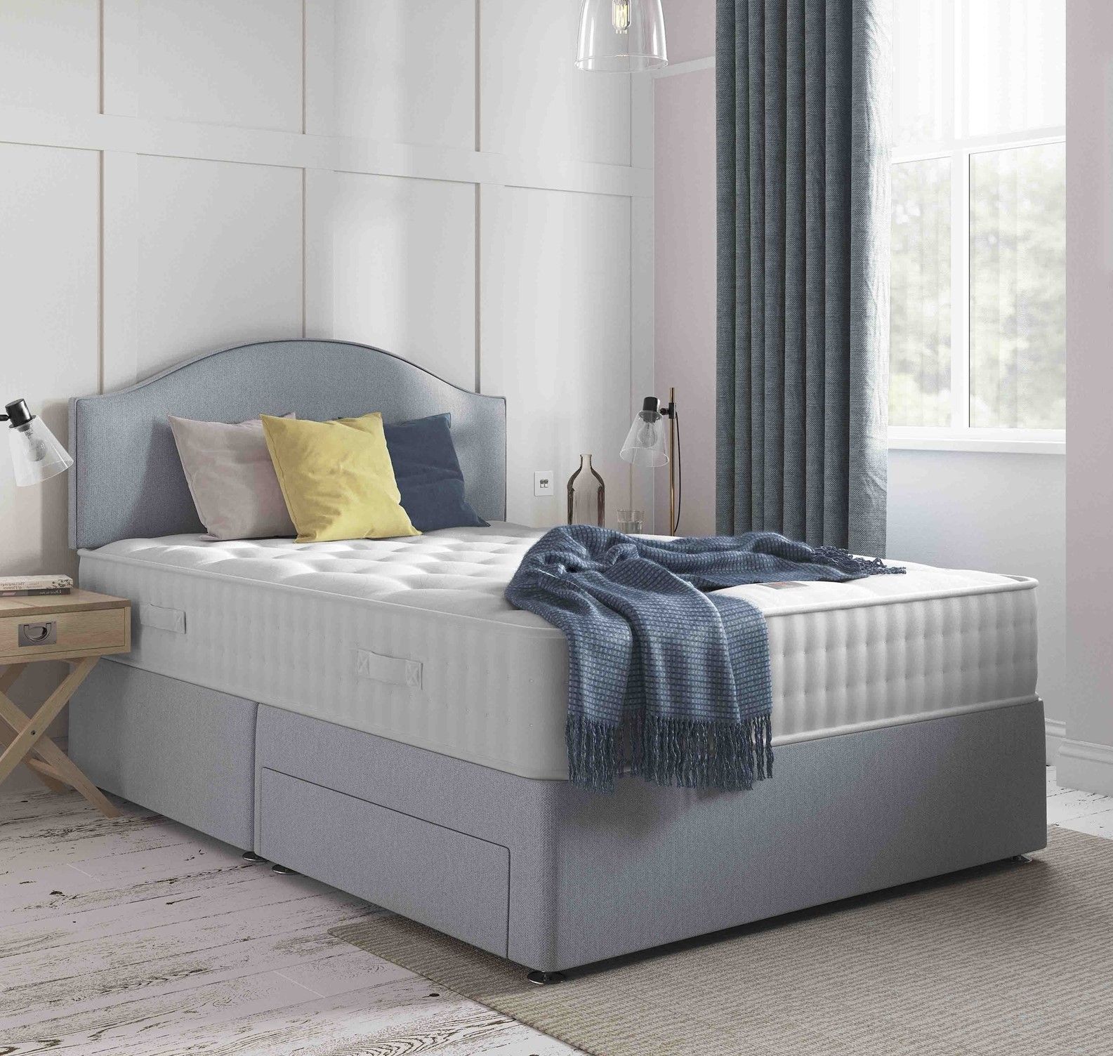 Relyon Contemporary Pure Natural 1000 Divan Beds Living Homes