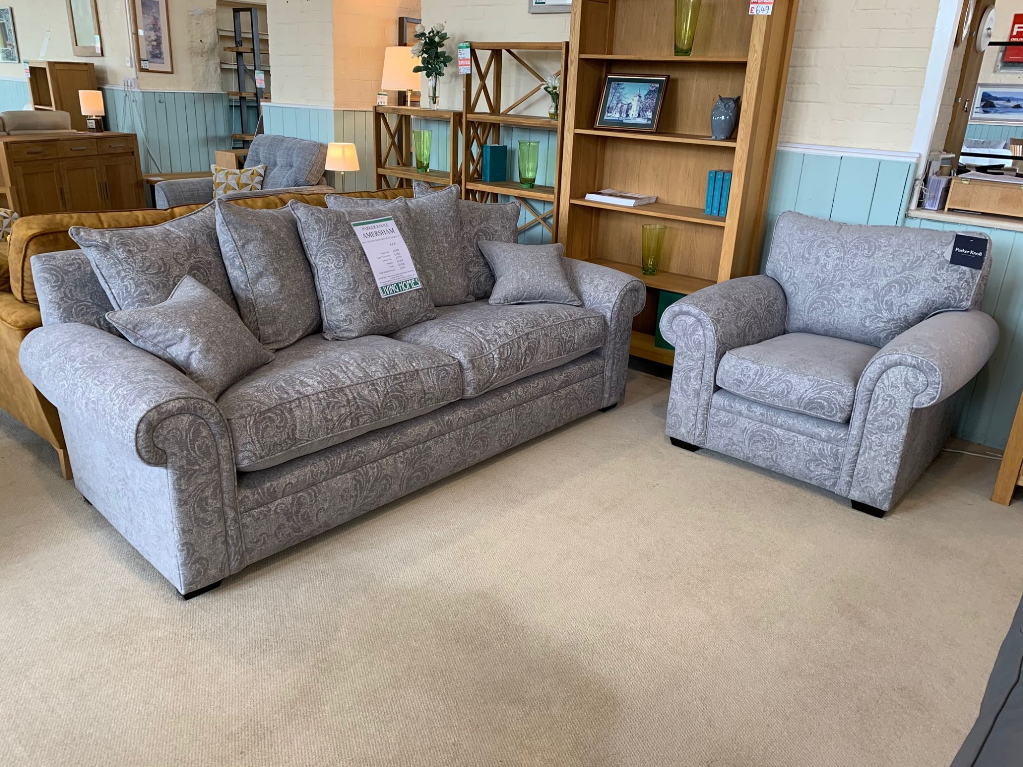 Clearance Parker Knoll Amersham Grand Sofa & Chair Sofas & Suites