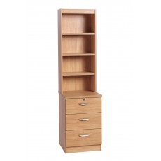 Three Drawer CD/ DVD Storage Unit with OSC Hutch