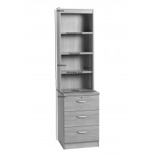 Three Drawer CD/ DVD Storage Unit with OSC Hutch