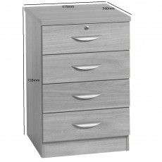 Four Drawer Unit