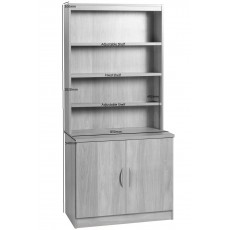 Desk Height Cupboard 850mm Wide with OSF Hutch