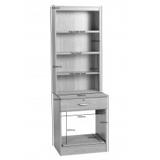 Printer/Scanner Desk Drawer Unit with OSD Hutch