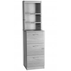 Three Drawer Filing Cabinet with OSA Hutch