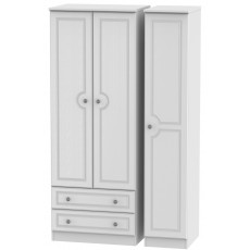 Welcome Bude Tall Triple 2 Drawer Wardrobe