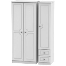 Welcome Bude Triple Plain + Drawer Wardrobe