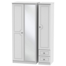 Welcome Bude Triple Mirror + Drawer Wardrobe