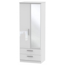 Welcome Infinity Tall 2ft 6in 2 Drawer Mirror Robe