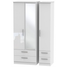 Welcome Infinity Tall Triple 2 Drawer Mirror + Drawer Robe