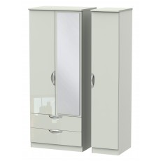 Welcome Cambridge Triple 2 Drawer Mirror Robe