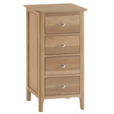 Newport Bedroom 4 Drawer Narrow Chest