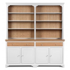 Hambledon Large Open Rack Full Dresser - Oak Drawers