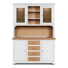 Hambledon Medium Glazed Top Full Dresser - Oak Drawers