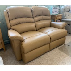 Clearance - Sherborne Olivia 2 Seater Fixed Sofa in Leather