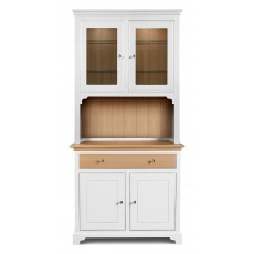 Hambledon Small Glazed Top Full Dresser - Painted Drawer