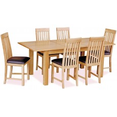 Thurso Compact Extending Dining Table & 6 Chairs