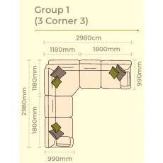 Alstons Aalto Corner Group 1 (3 Corner 3)