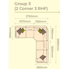 Alstons Aalto Corner Group 3 (2 Corner 3 RHF)