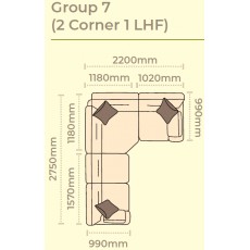 Alstons Aalto Corner Group 7 (2 Corner 1 LHF)