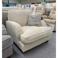 Clearance - GFA Mia 3 Seater Sofa in Smoke chair in Oat