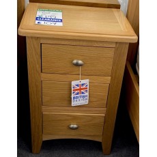 Clearance - Gower Large Bedside Cabinet Oak