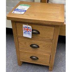 Clearance - Rhonda Large Bedside Cabinet Oak