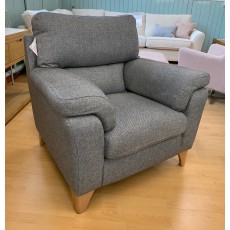Clearance - Ashwood Huxley 3 seater Fixed Sofa & Fixed Chair in Aquaclean Fabric