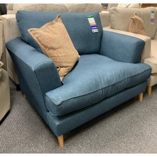 Clearance - Westbridge Olivia Love Seat in Aqua-Clean Fabric