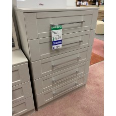 Clearance - Welcome Yoxter 5 Drawer Chest in Kashmere Ash