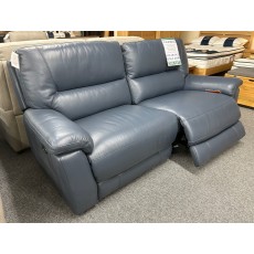 Clearance - HTL California 2.5 Seater Power Sofa, 2 Seater Fixed Sofa & Power Chair in Blue OR Grey