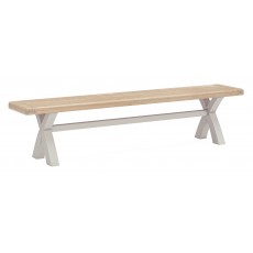 Stornoway Cross Leg Bench without Cushion