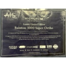 Clearance - Highgrove Bainton Super Ortho 3000 135cm Double Mattress Clearance - Highgrove Bainton Super Ortho 3000 135cm Double Mattress