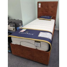 Clearance - Highgrove Burton 90cm Single Adjustable Bed 2 Drawers + HB