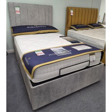 Clearance - Highgrove Status 120cm Small Double Adjustable Bed 2 Drawers + HB