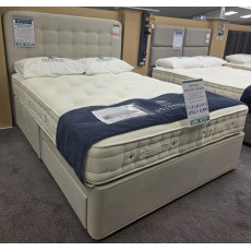 Clearance - Hypnos Cotton Charm 150cm King 2 Drawer Firm Edge Set + HB