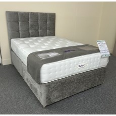 Clearance - Relyon Pure Natural 1400 4'6" (135cm) Double 2 Drw F/E Divan + Consort Headboard