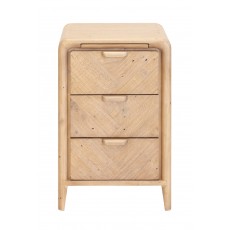Aurora Small 3 Drawer Bedside